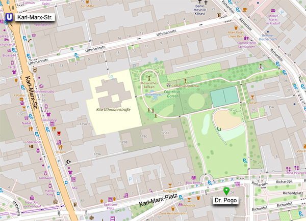 Lageplan Veganladen Dr. Pogo